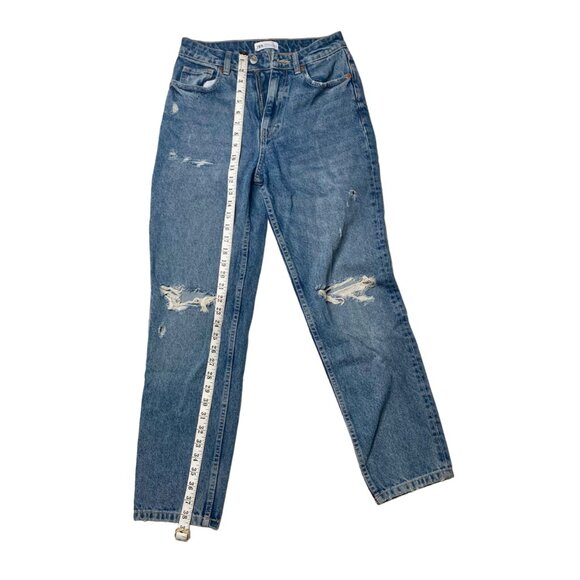 Zara Women's Mom Fit Distressed Jeans, size US 4 - Picture 10 of 14